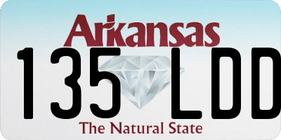 AR license plate 135LDD