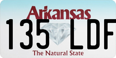 AR license plate 135LDF