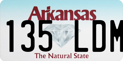 AR license plate 135LDM