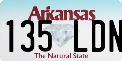 AR license plate 135LDN