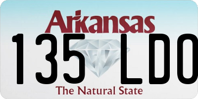 AR license plate 135LDO
