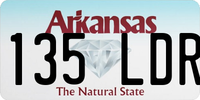 AR license plate 135LDR