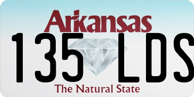 AR license plate 135LDS