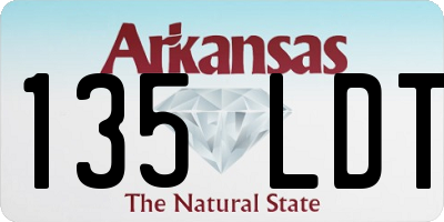 AR license plate 135LDT