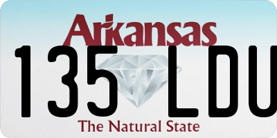 AR license plate 135LDU