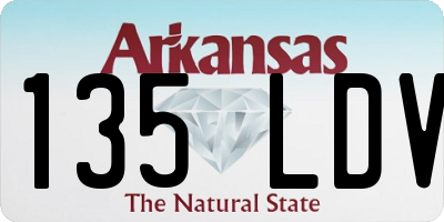 AR license plate 135LDV