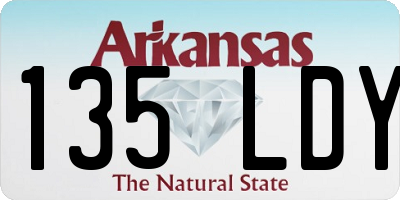 AR license plate 135LDY
