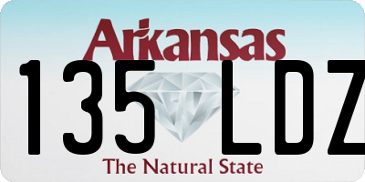 AR license plate 135LDZ