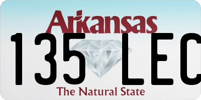 AR license plate 135LEC