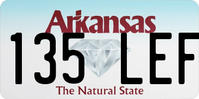 AR license plate 135LEF