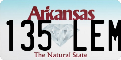 AR license plate 135LEM