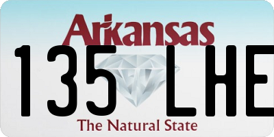 AR license plate 135LHE