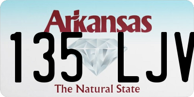 AR license plate 135LJV