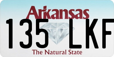 AR license plate 135LKF
