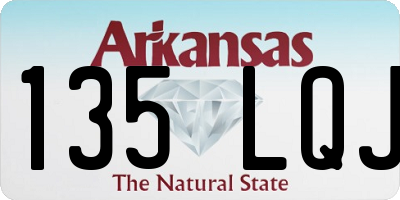 AR license plate 135LQJ