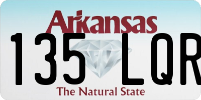 AR license plate 135LQR