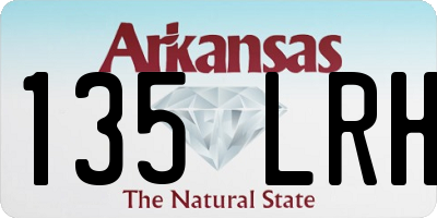 AR license plate 135LRH
