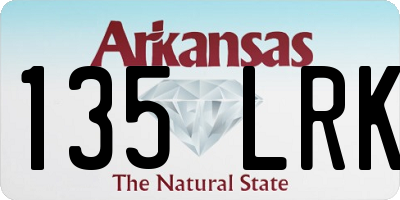 AR license plate 135LRK