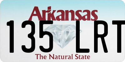 AR license plate 135LRT