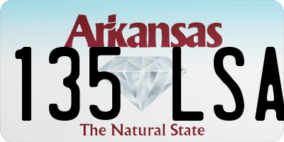 AR license plate 135LSA