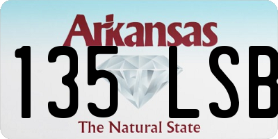 AR license plate 135LSB