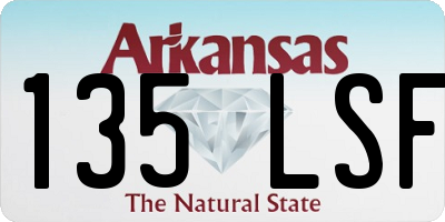 AR license plate 135LSF