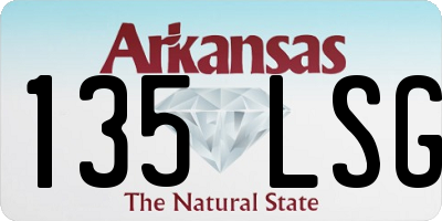 AR license plate 135LSG