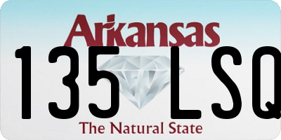 AR license plate 135LSQ