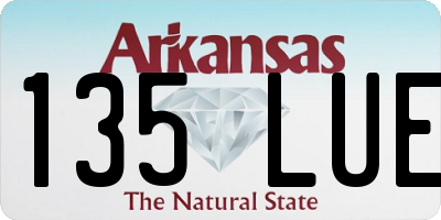 AR license plate 135LUE