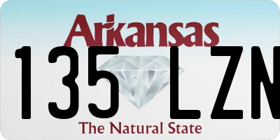 AR license plate 135LZN
