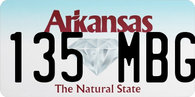 AR license plate 135MBG