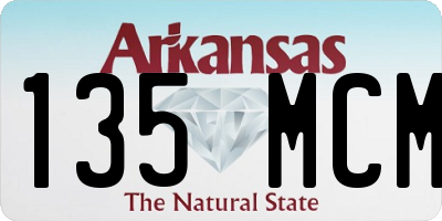 AR license plate 135MCM