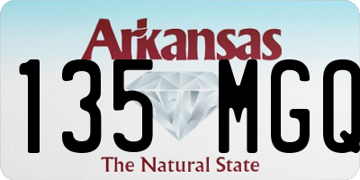AR license plate 135MGQ