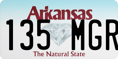 AR license plate 135MGR