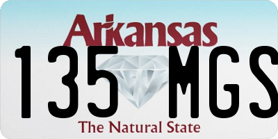 AR license plate 135MGS