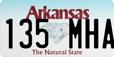 AR license plate 135MHA