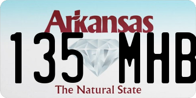 AR license plate 135MHB