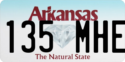 AR license plate 135MHE