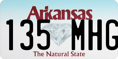AR license plate 135MHG