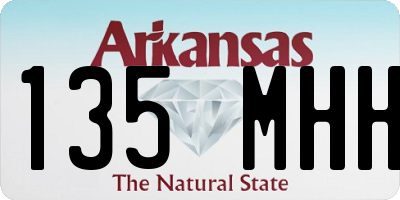 AR license plate 135MHH