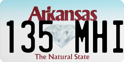AR license plate 135MHI