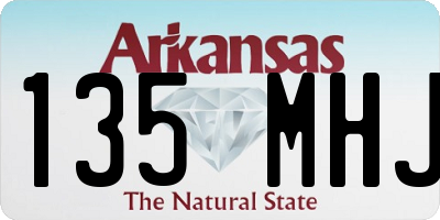AR license plate 135MHJ