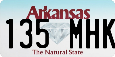 AR license plate 135MHK