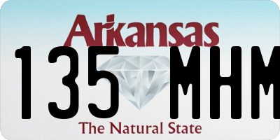 AR license plate 135MHM