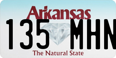 AR license plate 135MHN