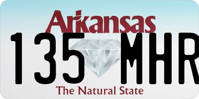 AR license plate 135MHR