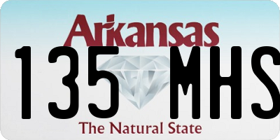 AR license plate 135MHS