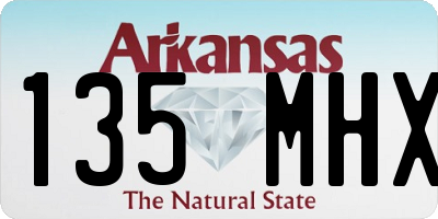 AR license plate 135MHX
