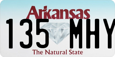 AR license plate 135MHY