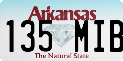 AR license plate 135MIB